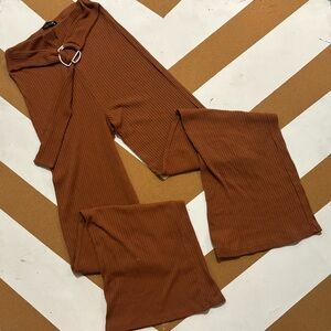 Fashion Nova Pleated yoga dress pants